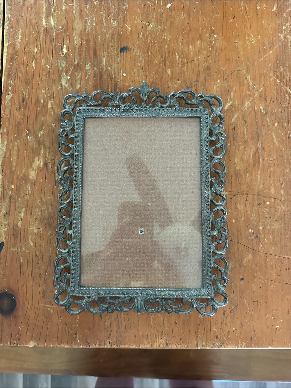 Vintage Ornate Metal Picture Frame